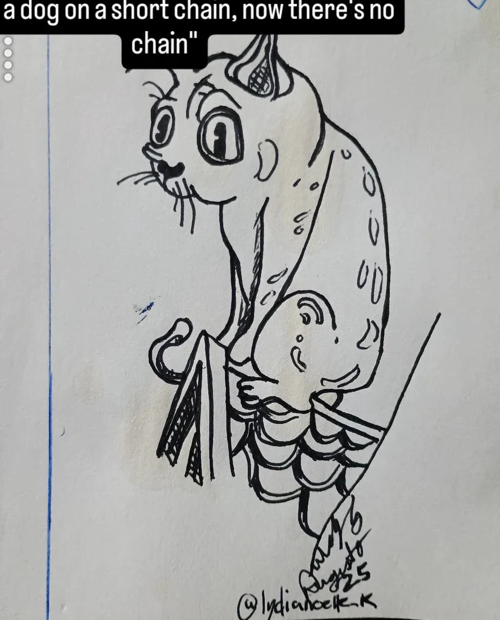 Playful Cat Illustration