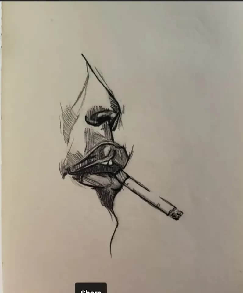 Cigarette Portrait