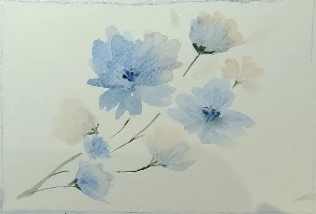 Blue Petal Drift