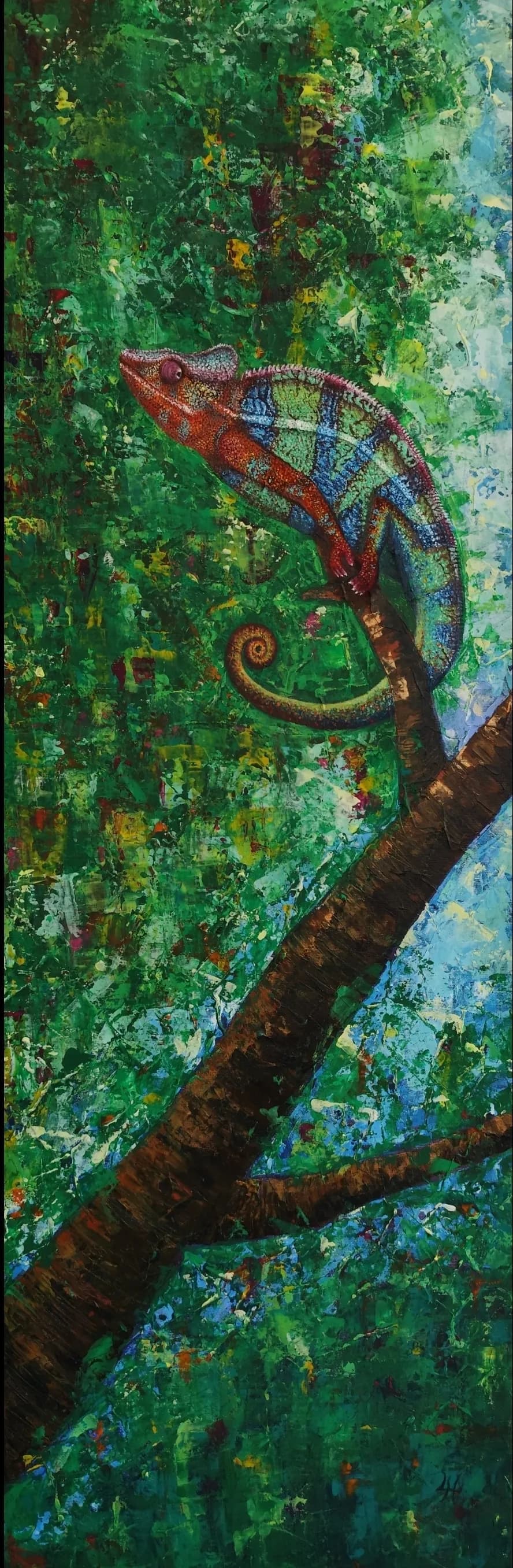 Chameleon in Green