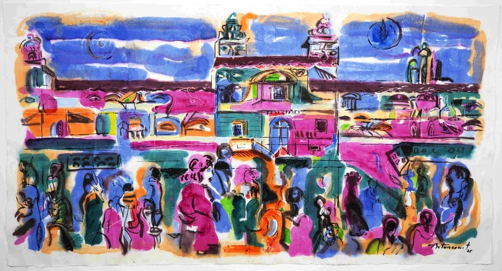 La Plaza Scene