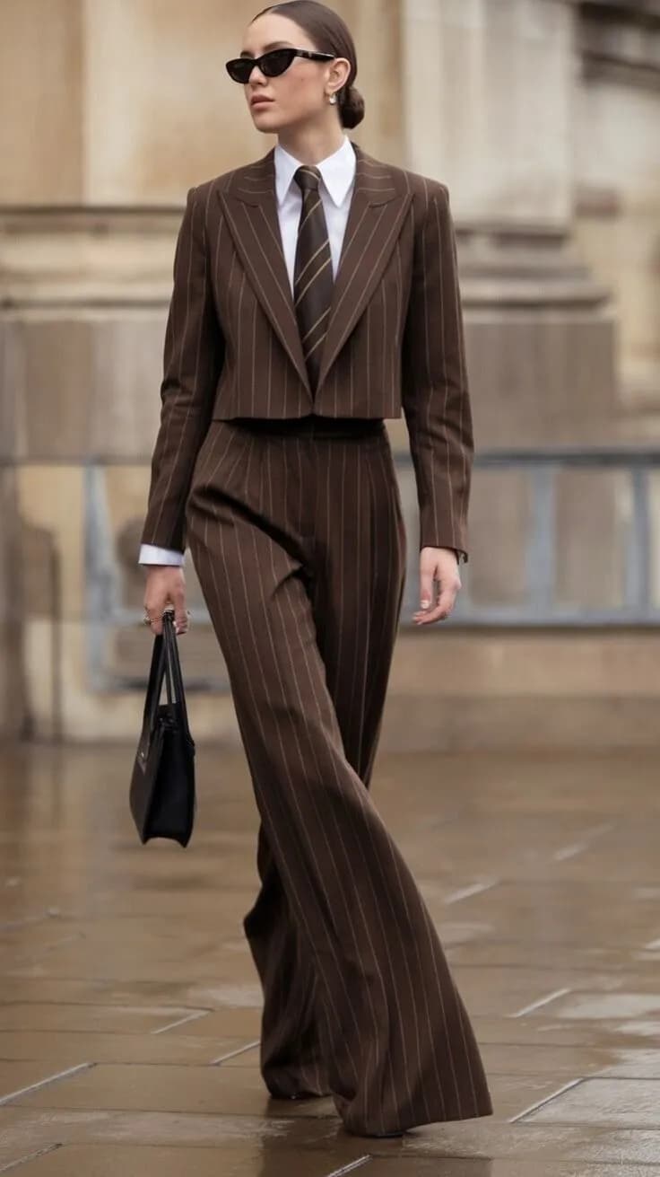 Chic Pinstripe Ensemble