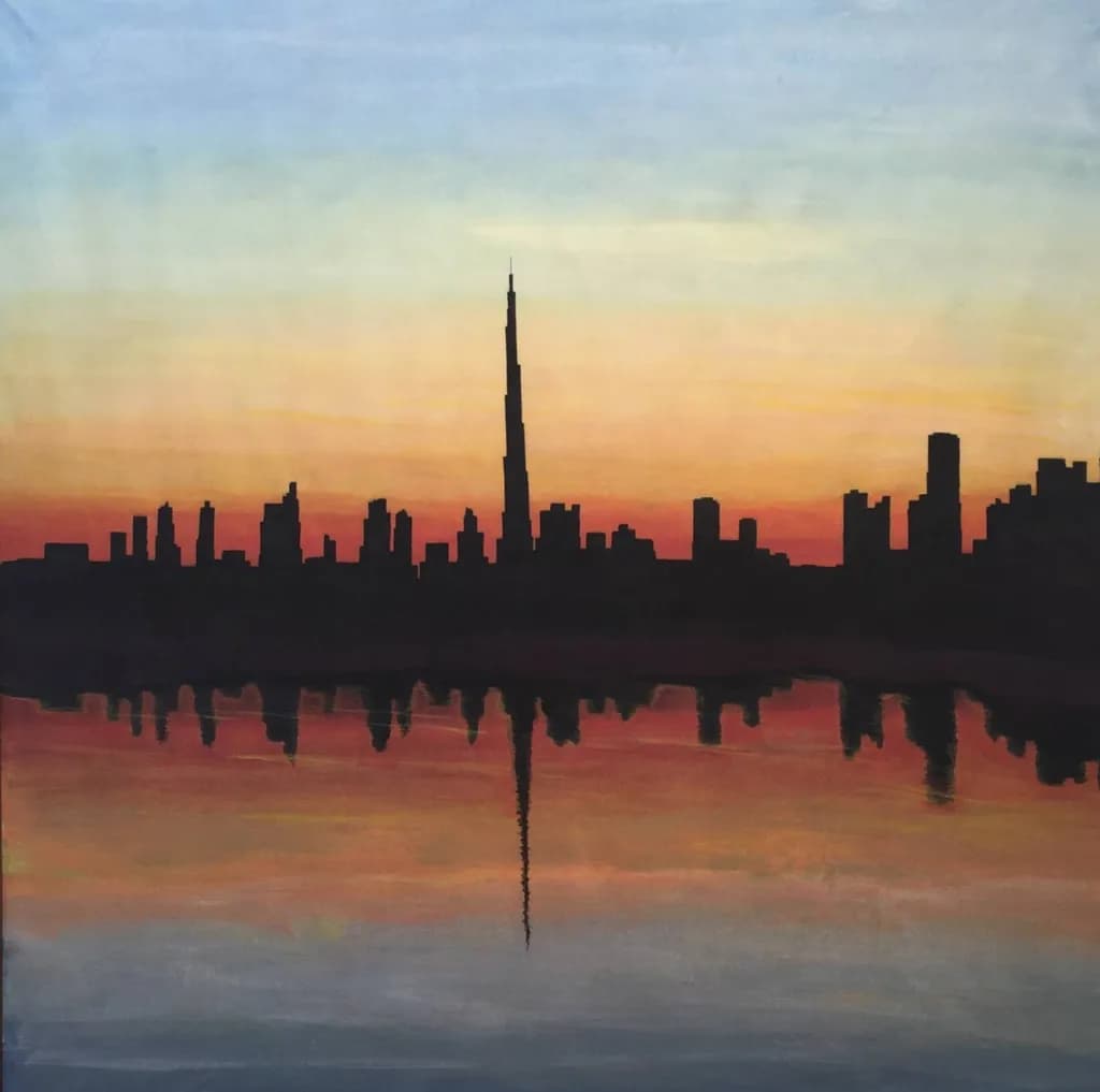 Sunset Silhouette Reflection