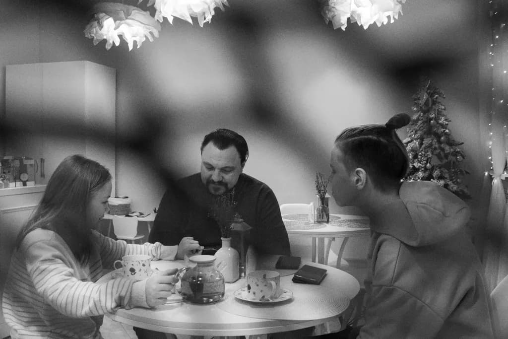 Quiet Café Conversation