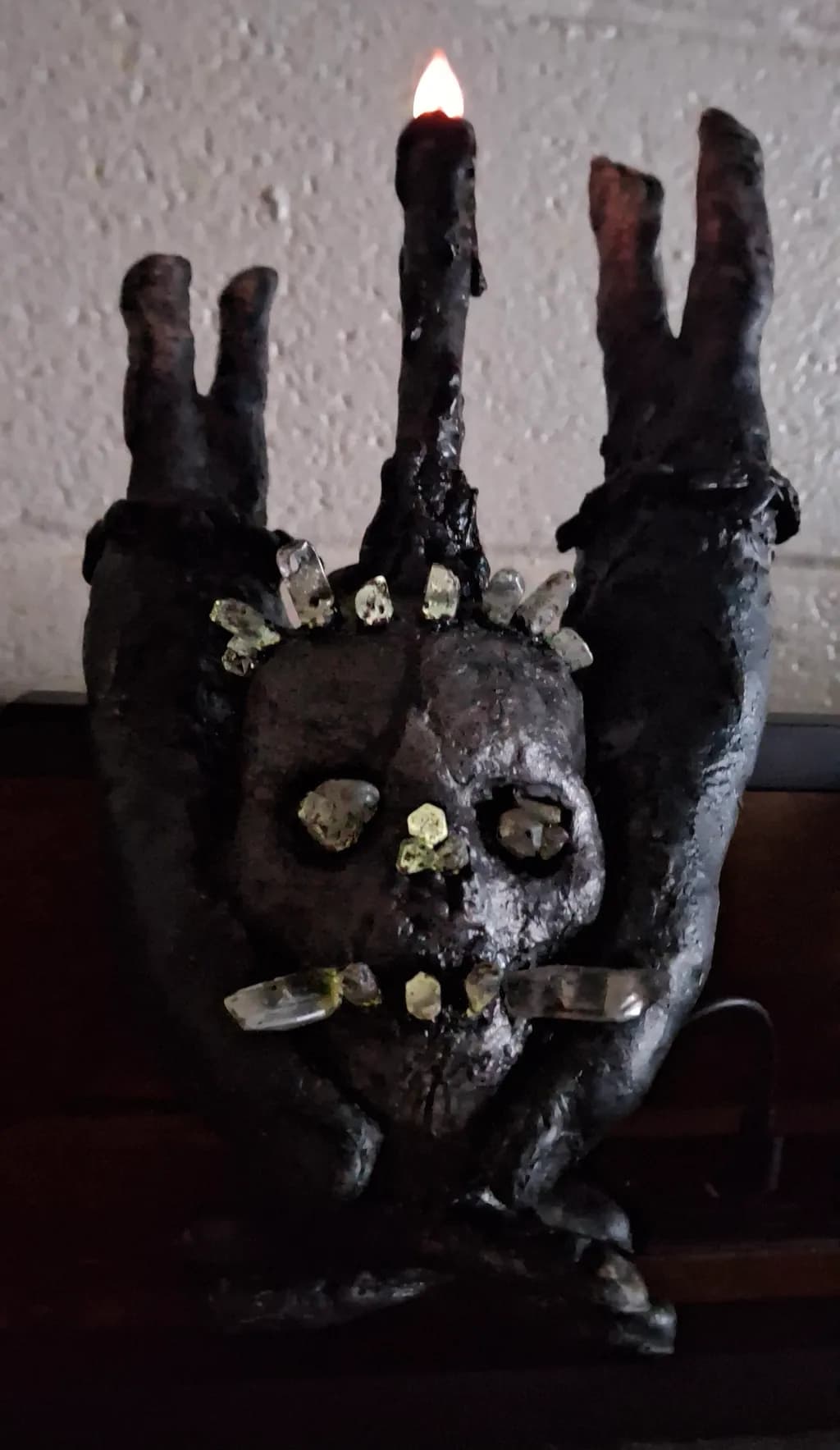 Macabre Candle Sculpture