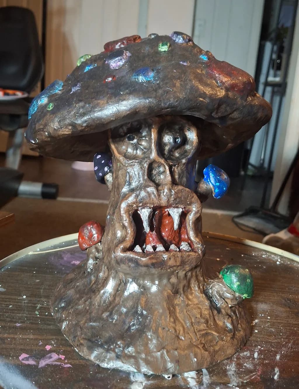 Creepy Mushroom Sculpture