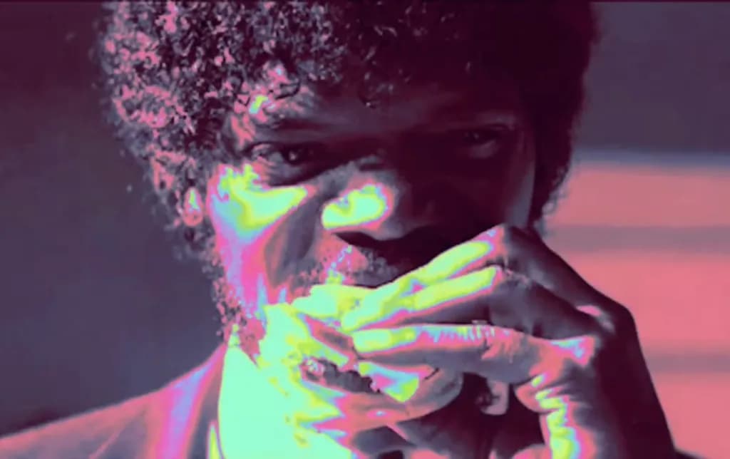 Intense Expression: A Colorful Close-Up of Iconic Drama