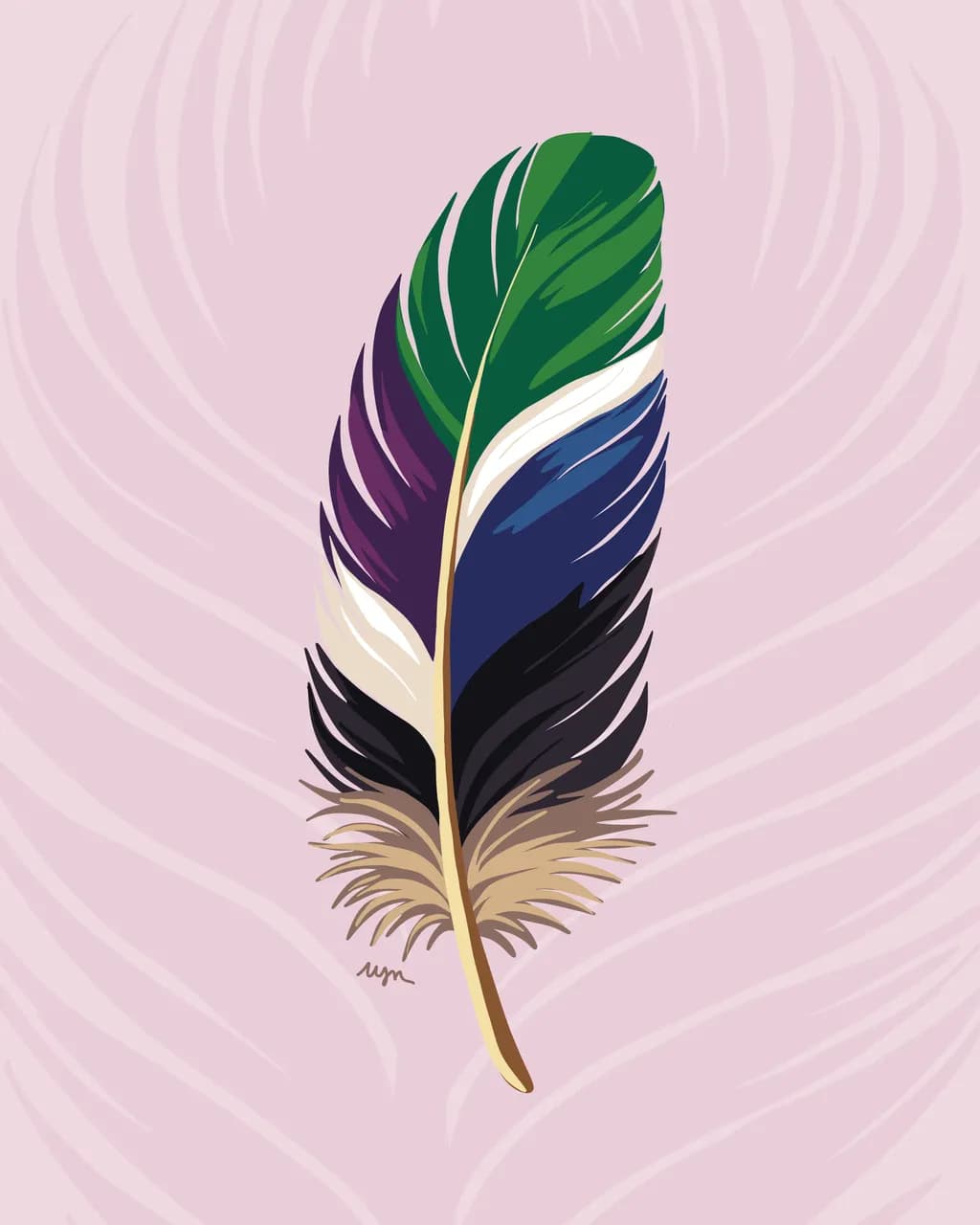 Wood Duck Feather