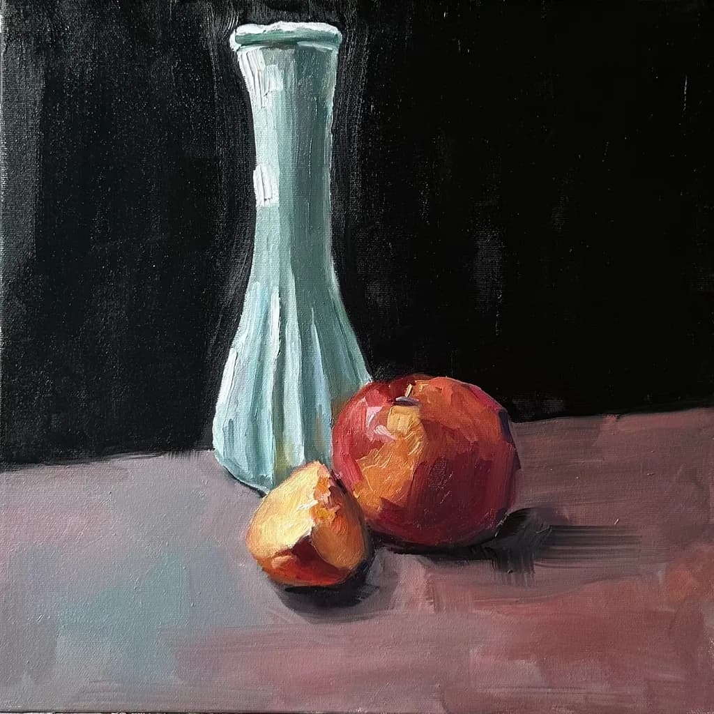 Fruits and Vase