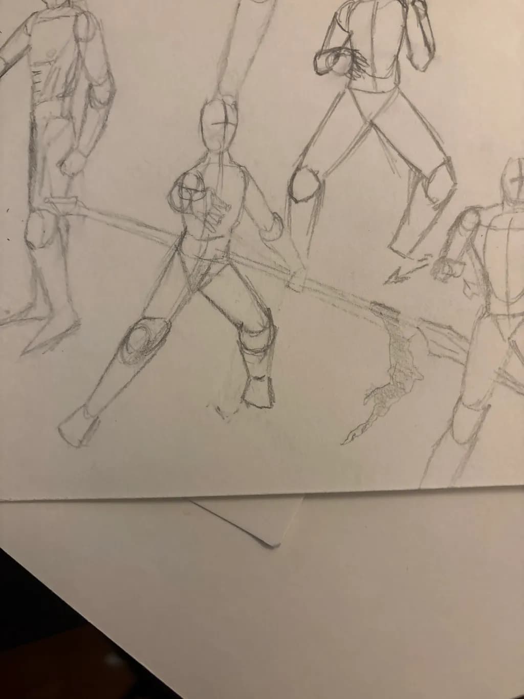 Dynamic Poses Sketch