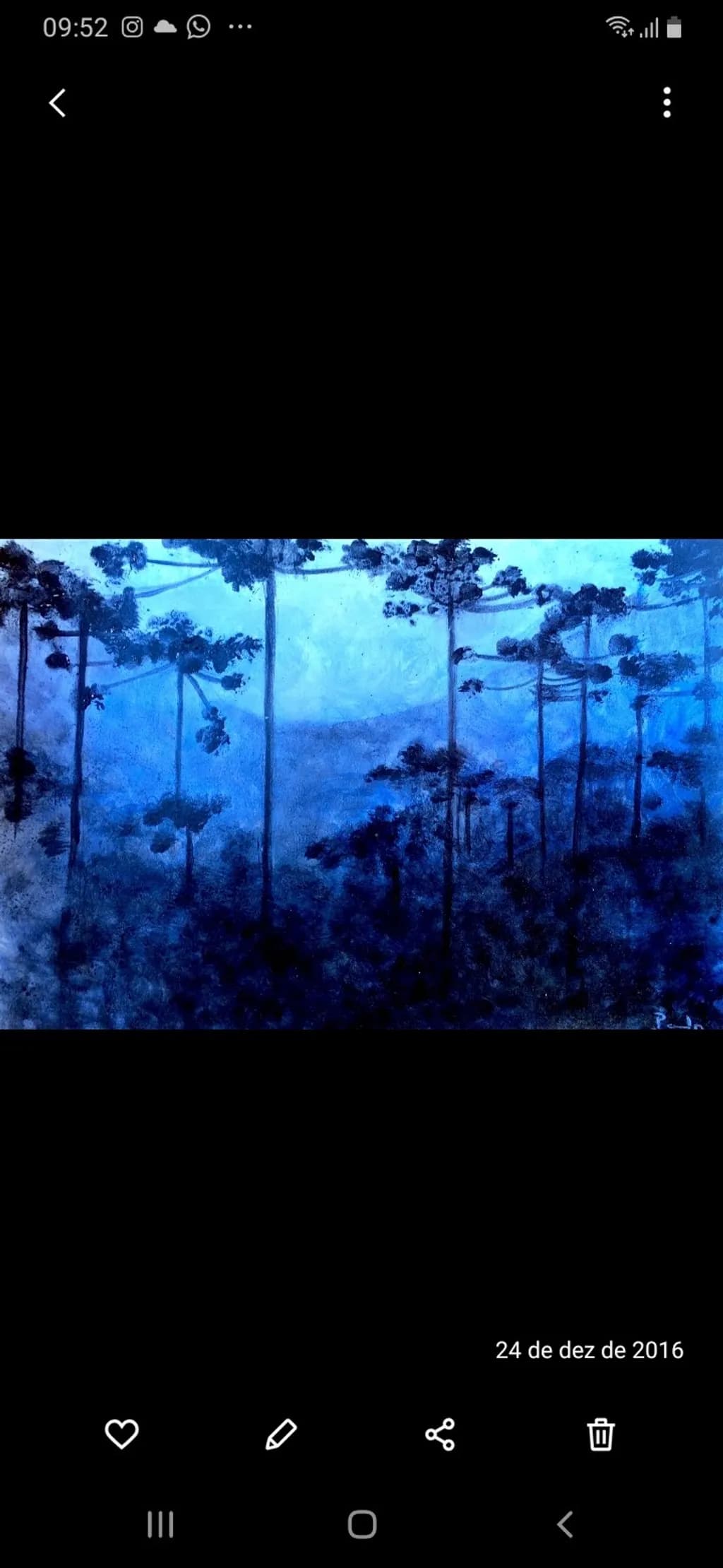 Blue Twilight Pines
