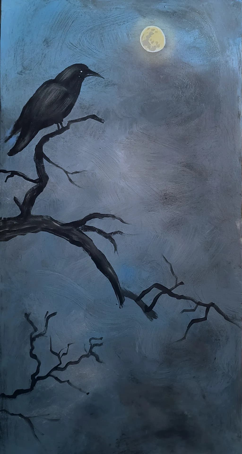 Moonlit Raven