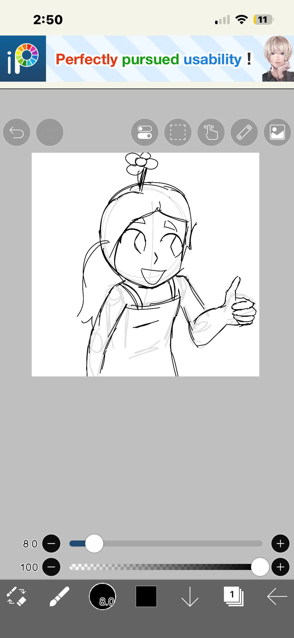 Cheerful Sketch