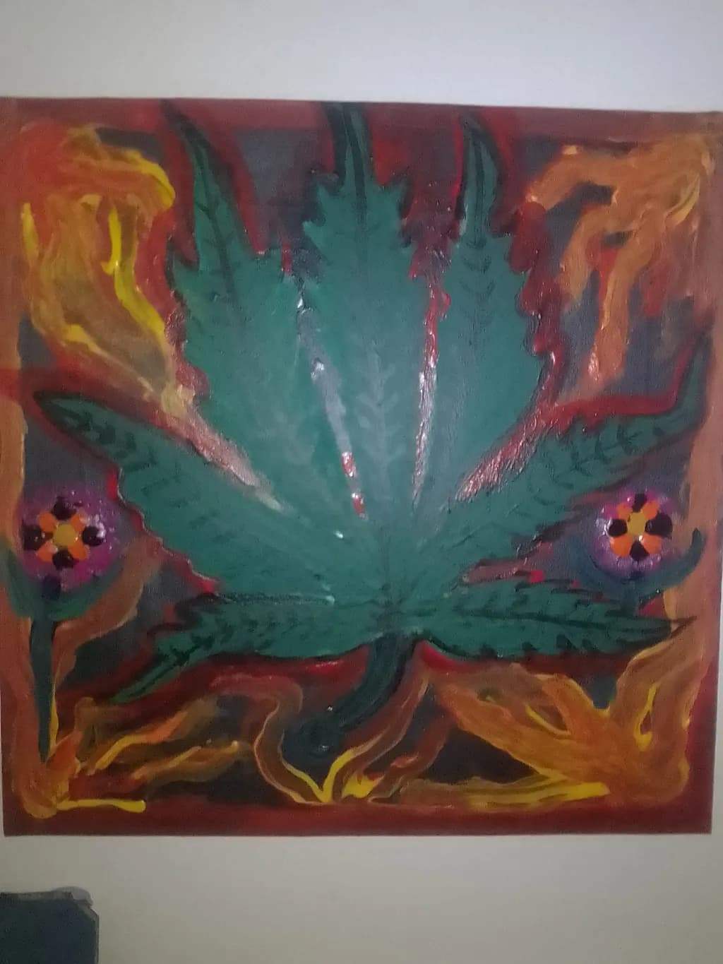 Leaf and Flames