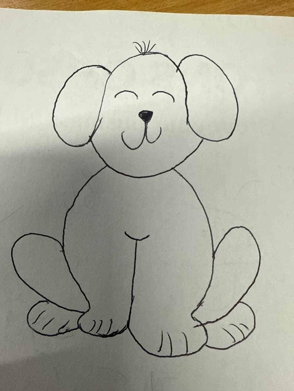 Playful Pup Sketch