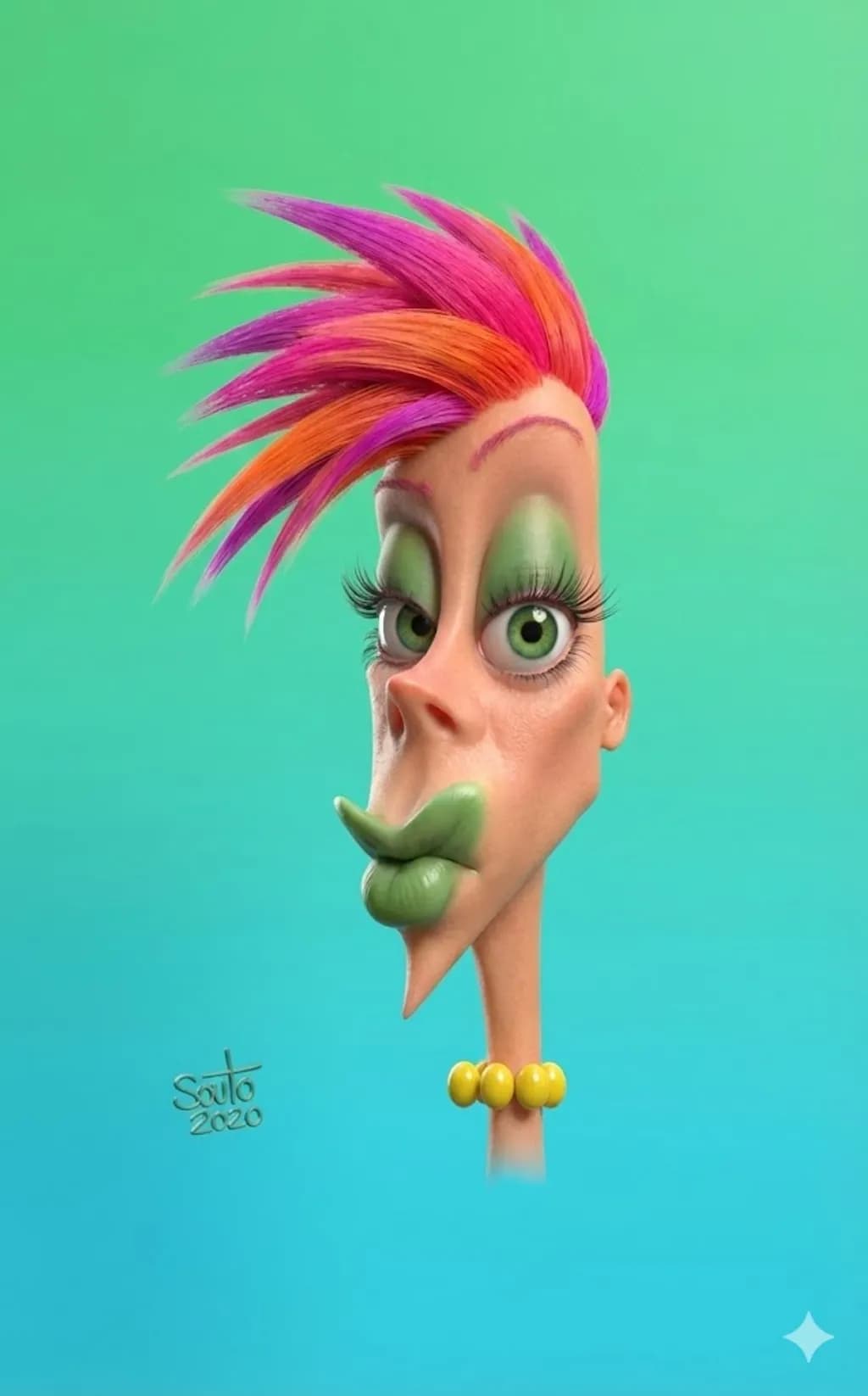 Colorful Punk Muse