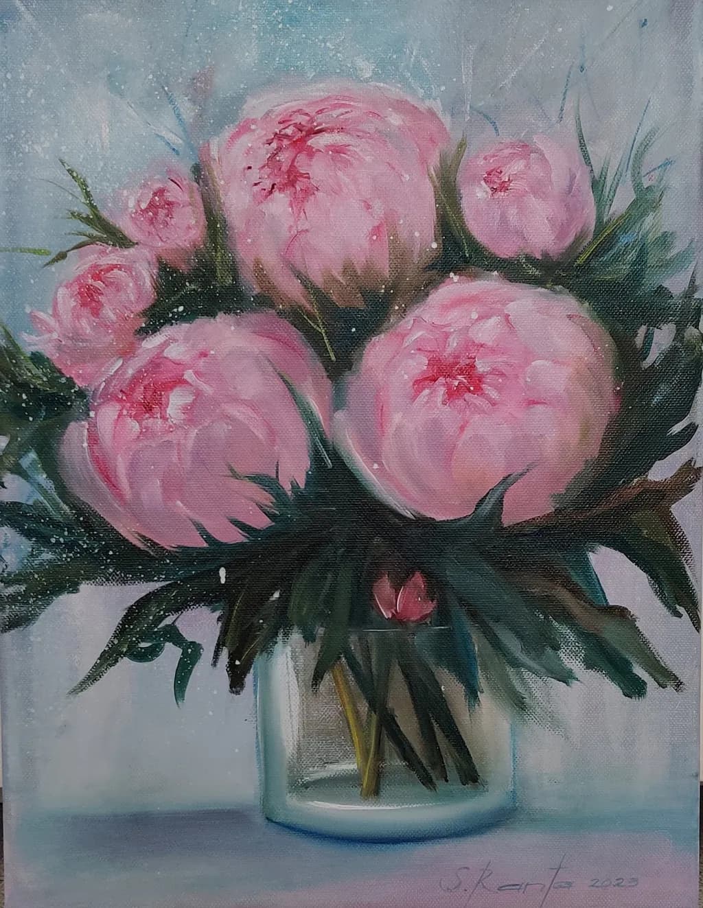 Pink Peonies in Bloom