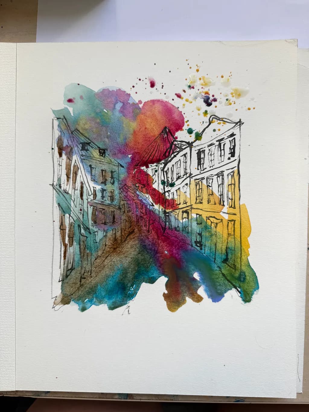 Colorful Streetscape