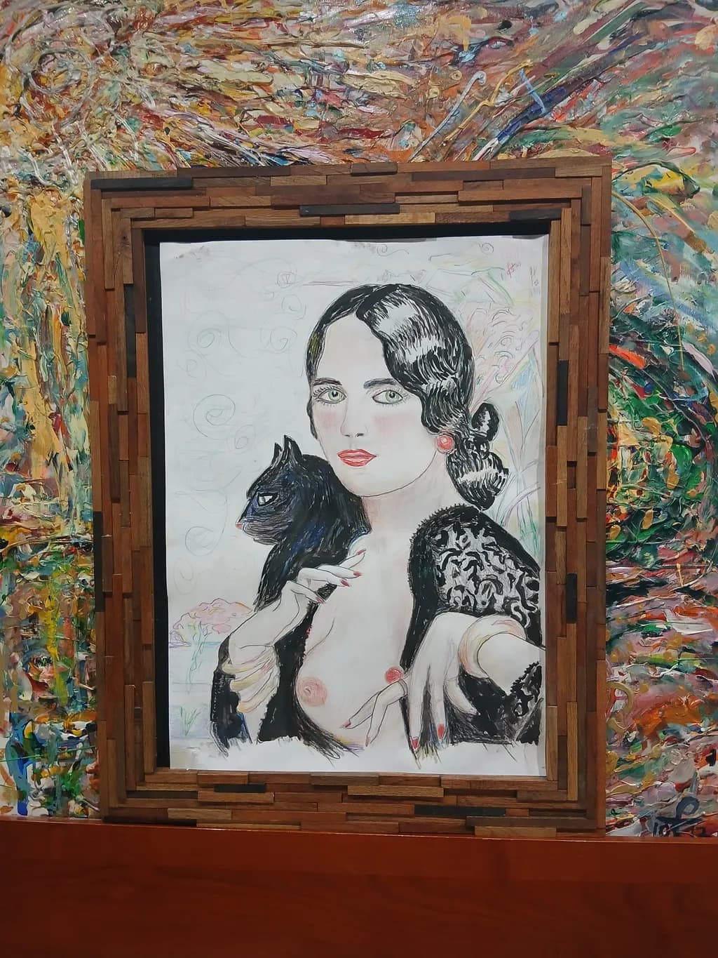 Abstract Cat Portrait