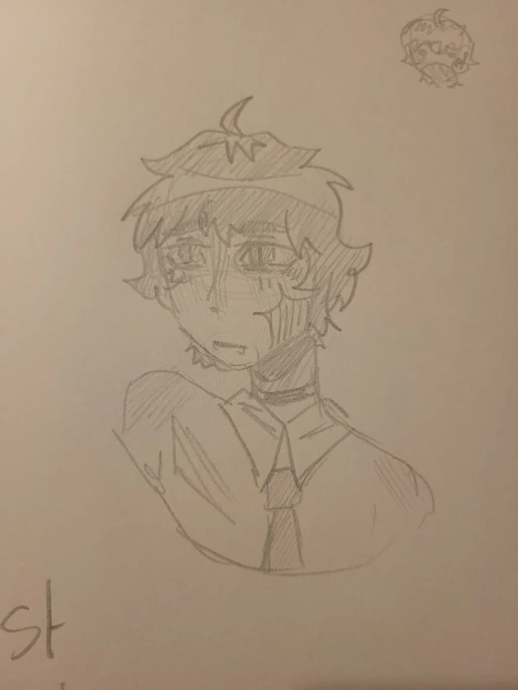 Emotional Portrait Sketch