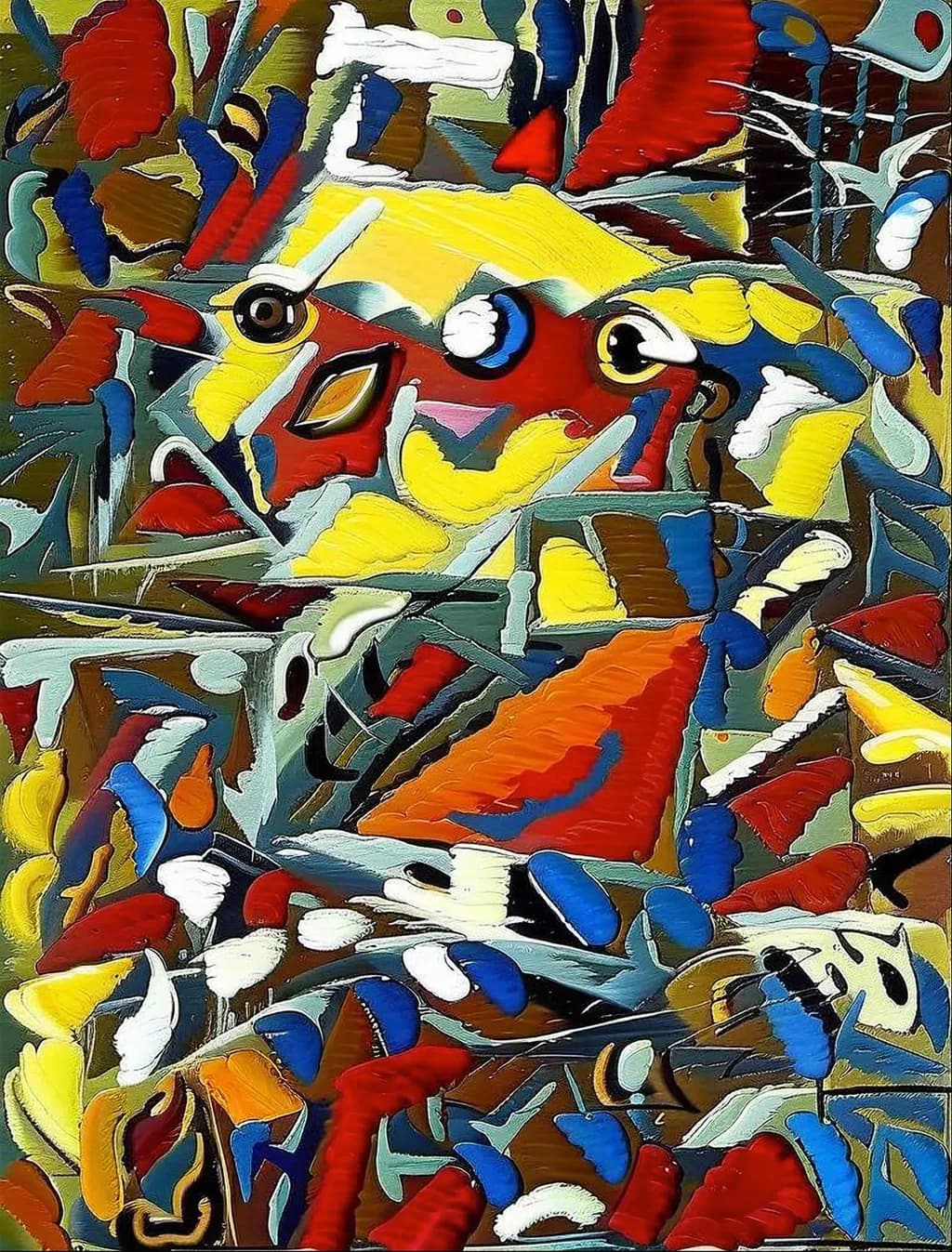 Blue Bird Abstract