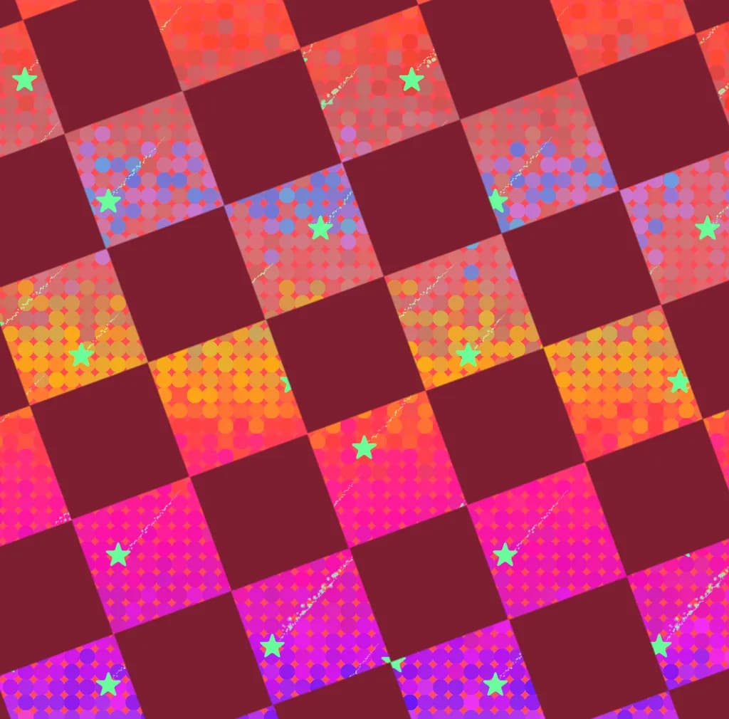 Playful Checkerboard Energy