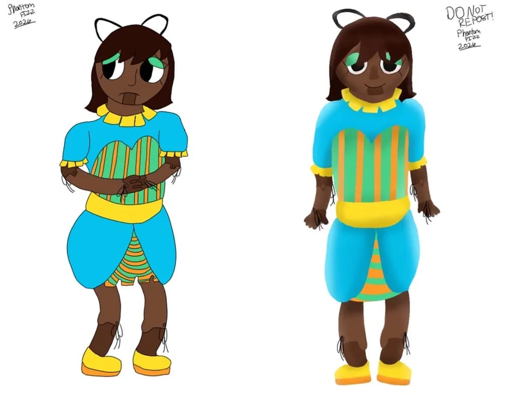 Striped Doll Duo