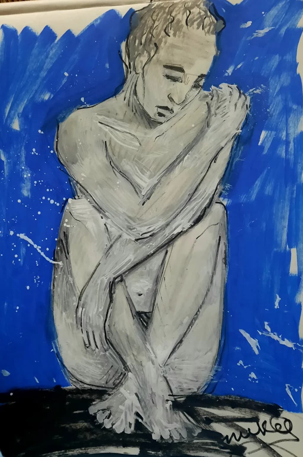 Contemplation in Blue