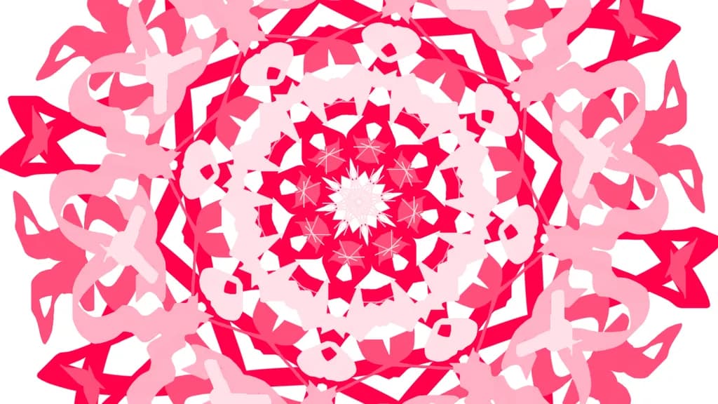 Kaleidoscopic Pink Mandala