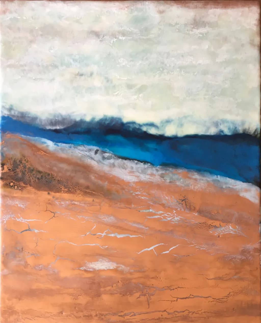 Blue and Copper Landscape
