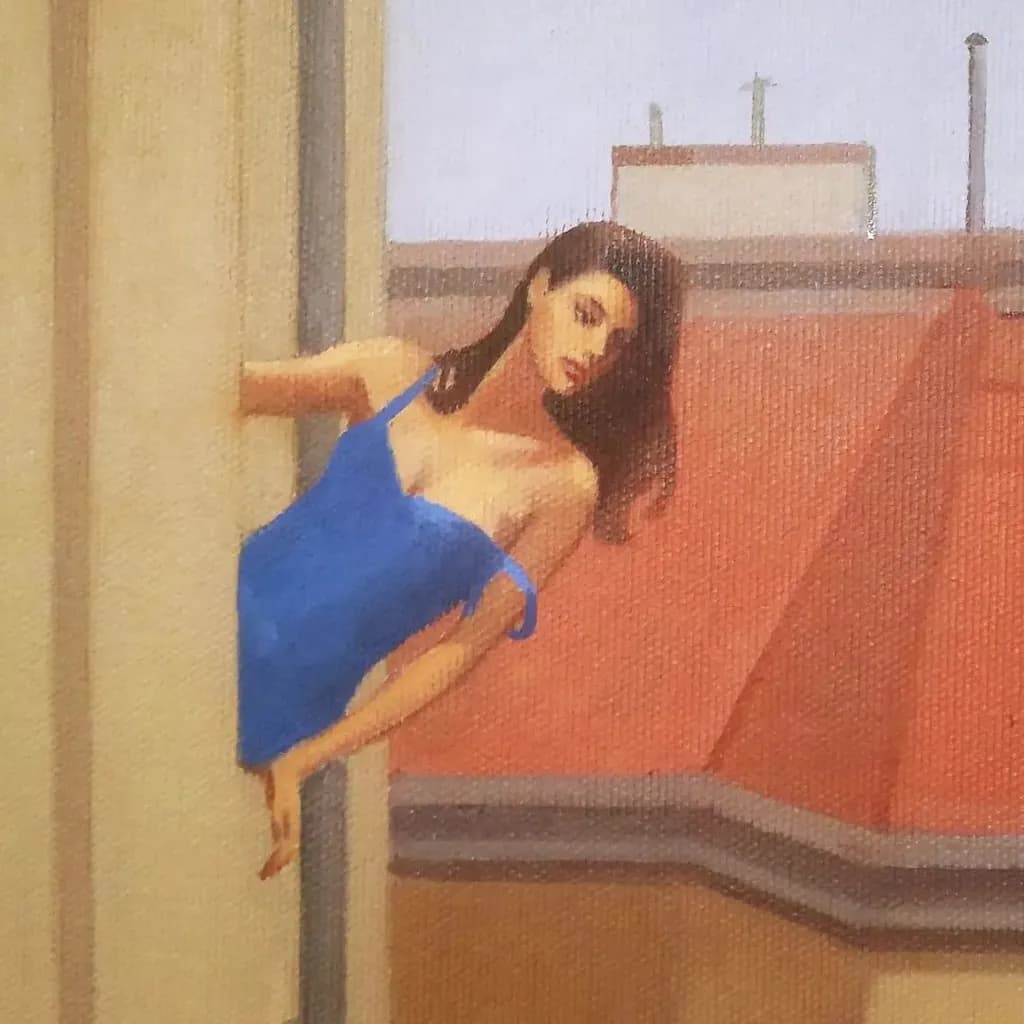 Blue Window Gaze