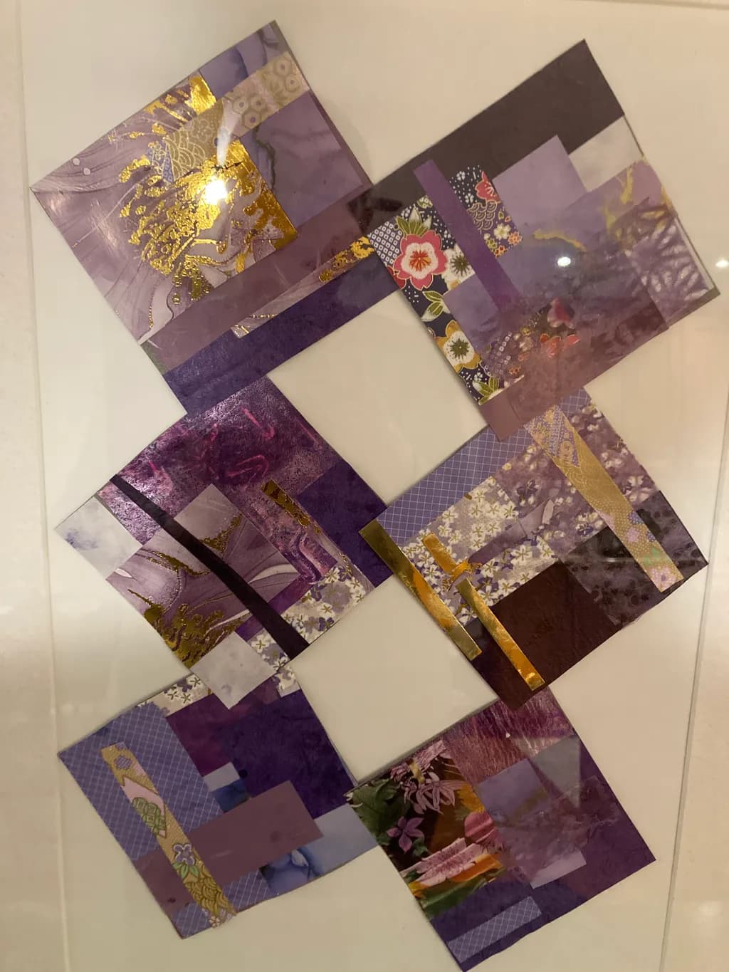 Purple Geometric Collage