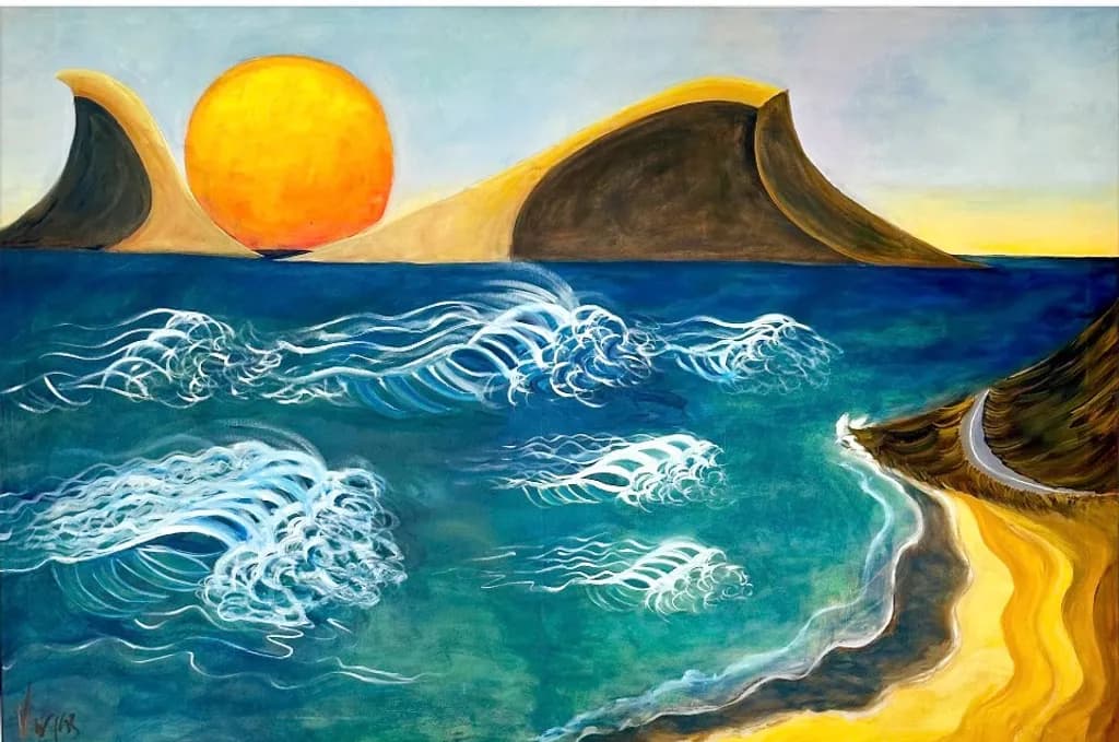 Golden Horizon Waves