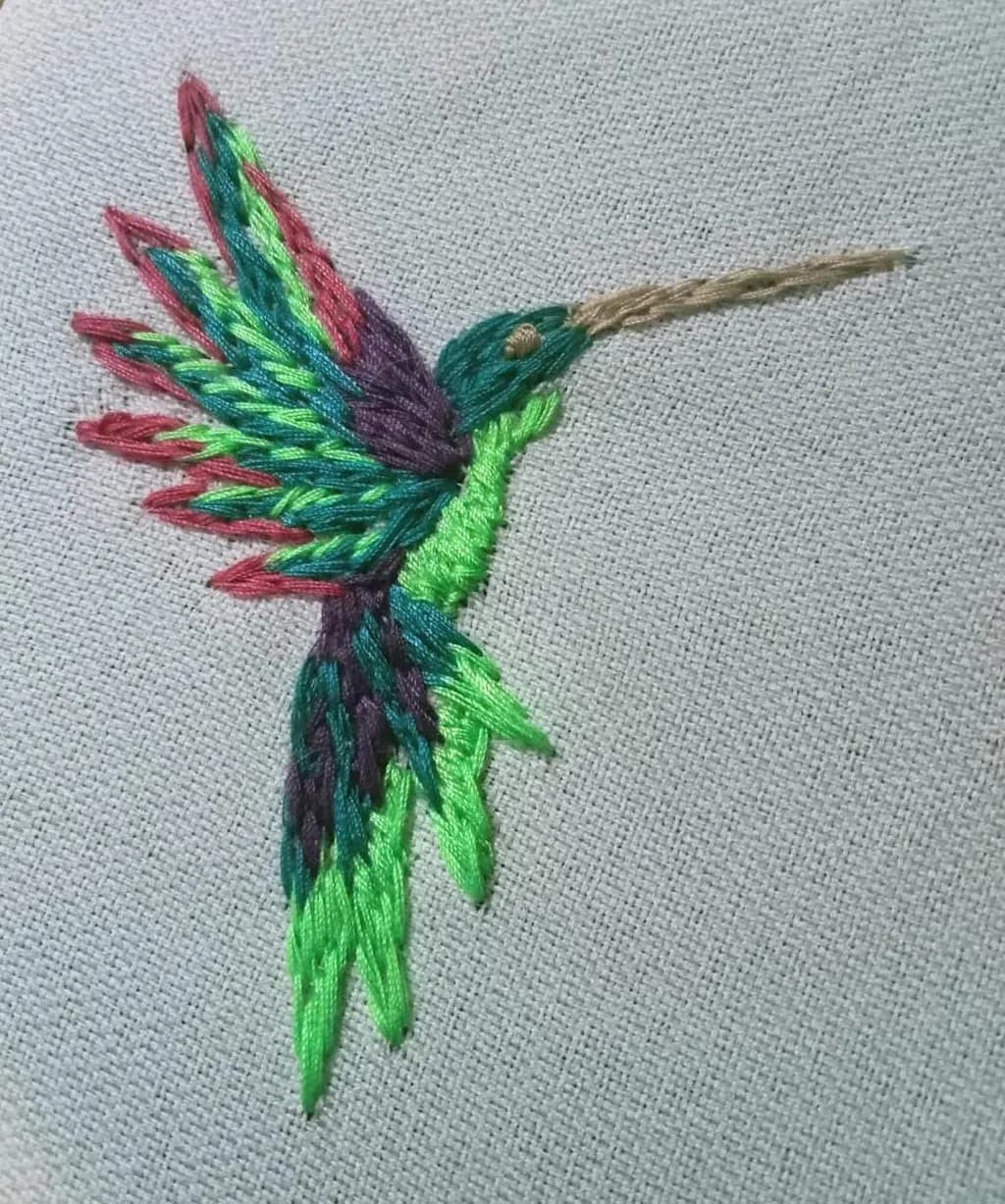 Hummingbird Embroidery