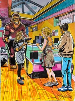 Bigfoot Barista At The Lenches. 