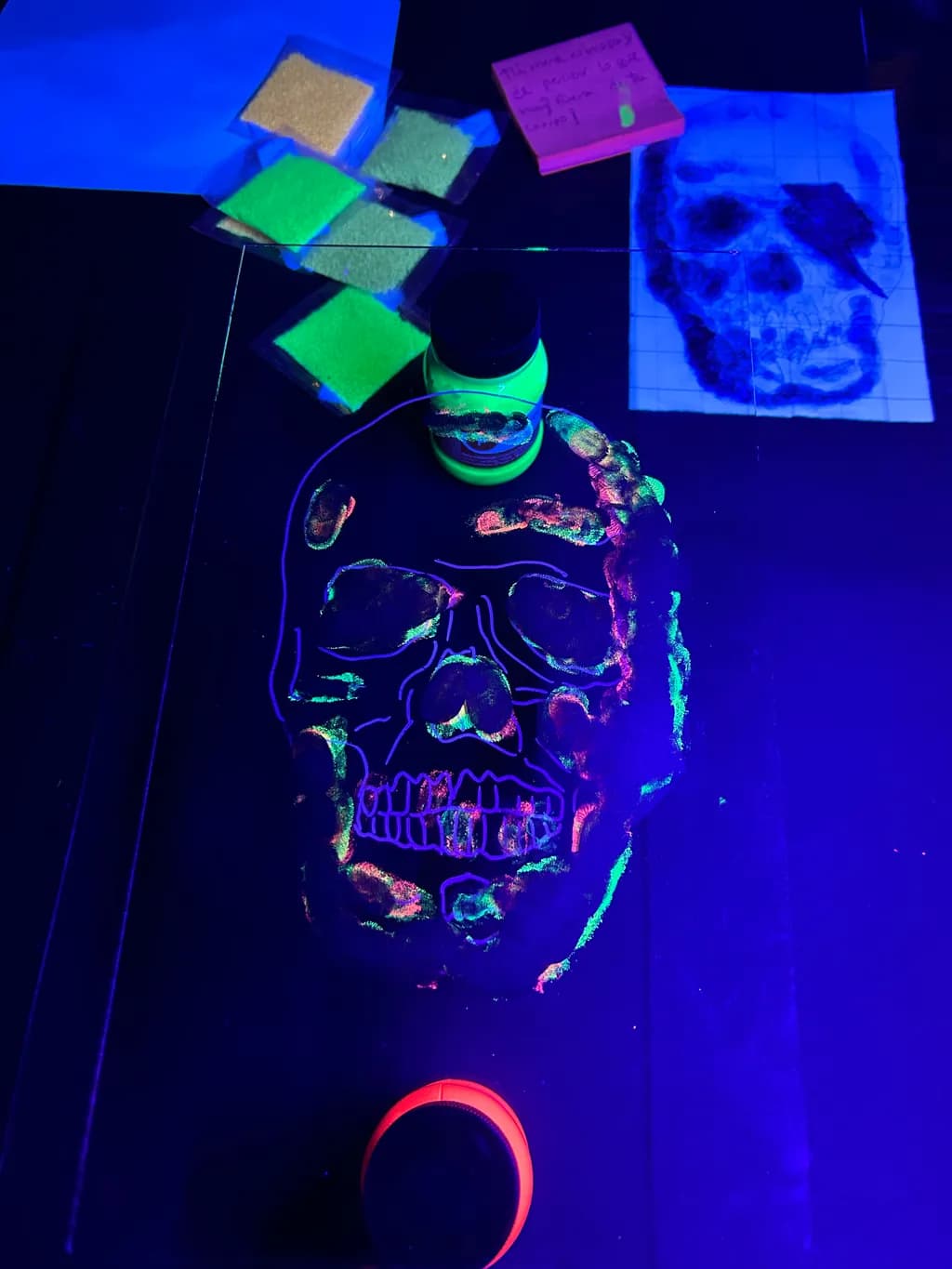 Glow-in-the-Dark Skull