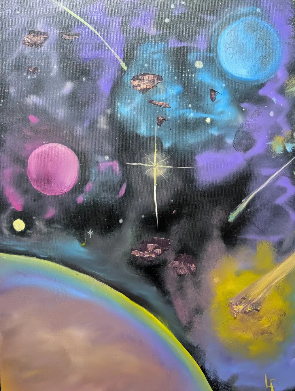 Celestial Dreams: A Journey Through the Abstract Cosmos
