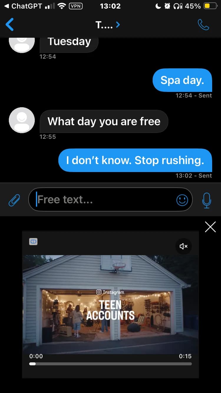 Spa Day Chats