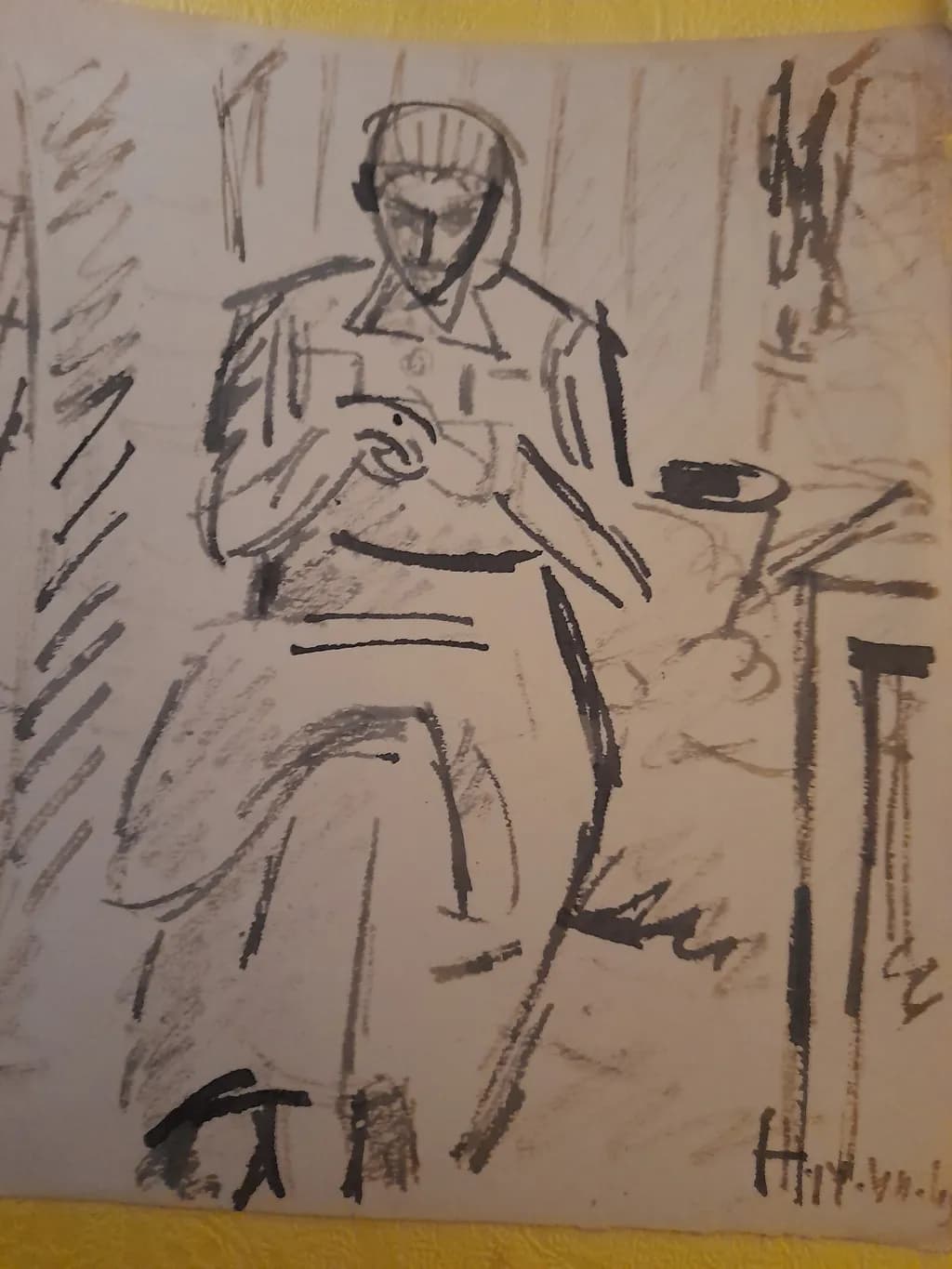 Seated Abstraction