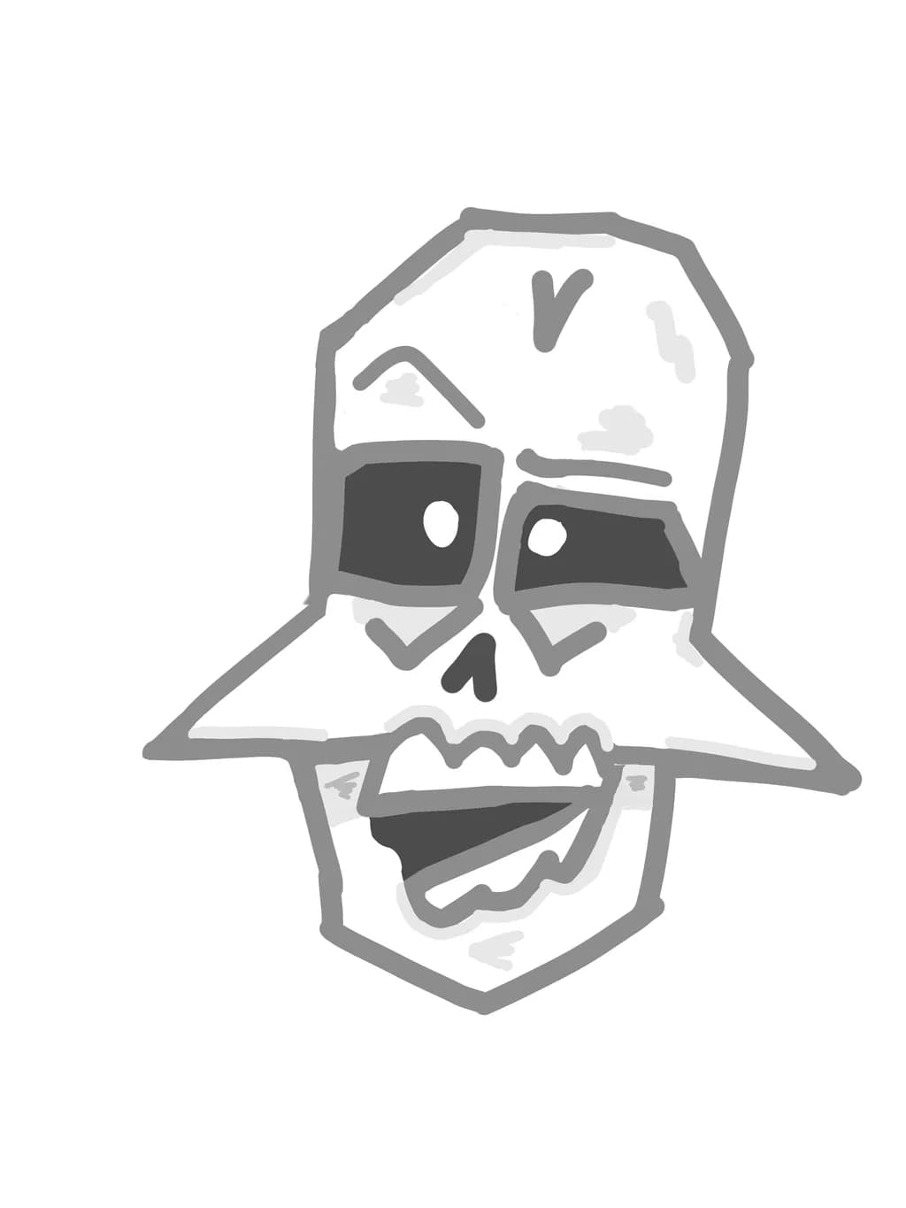 Abstract Skull Humor