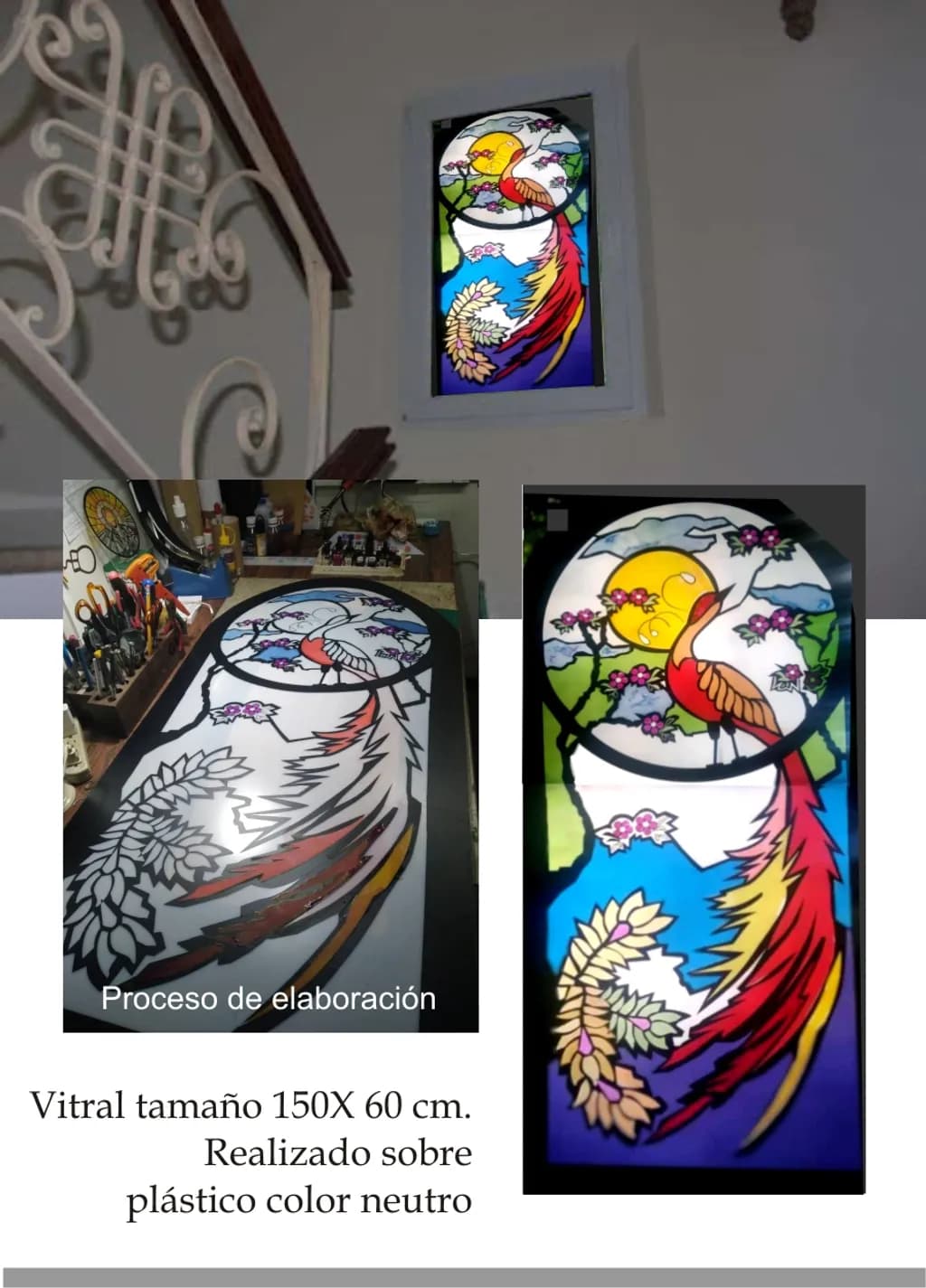 Pavo Real Vitral