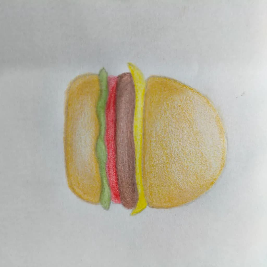 Colorful Burger Delight