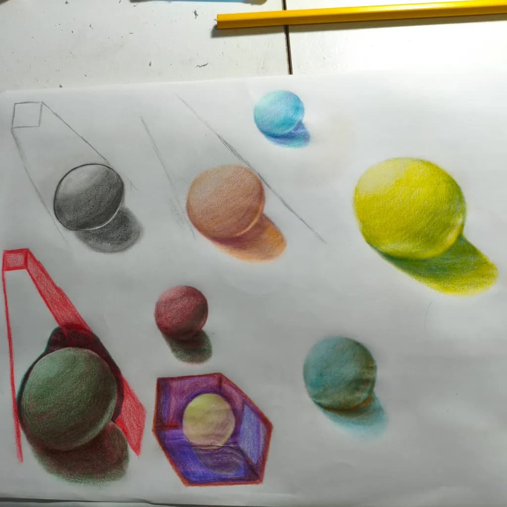 Colorful Shapes and Shadows