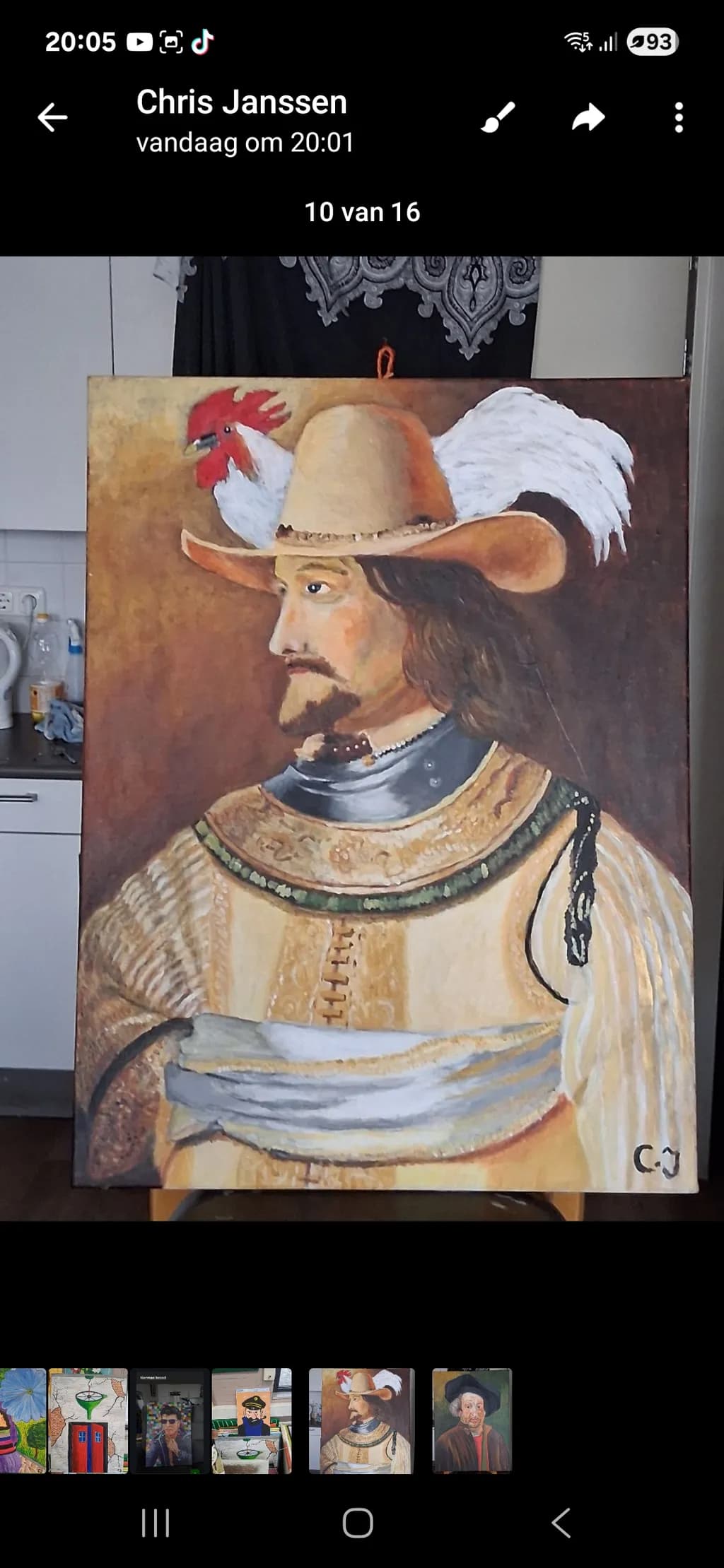 Nobleman with Rooster