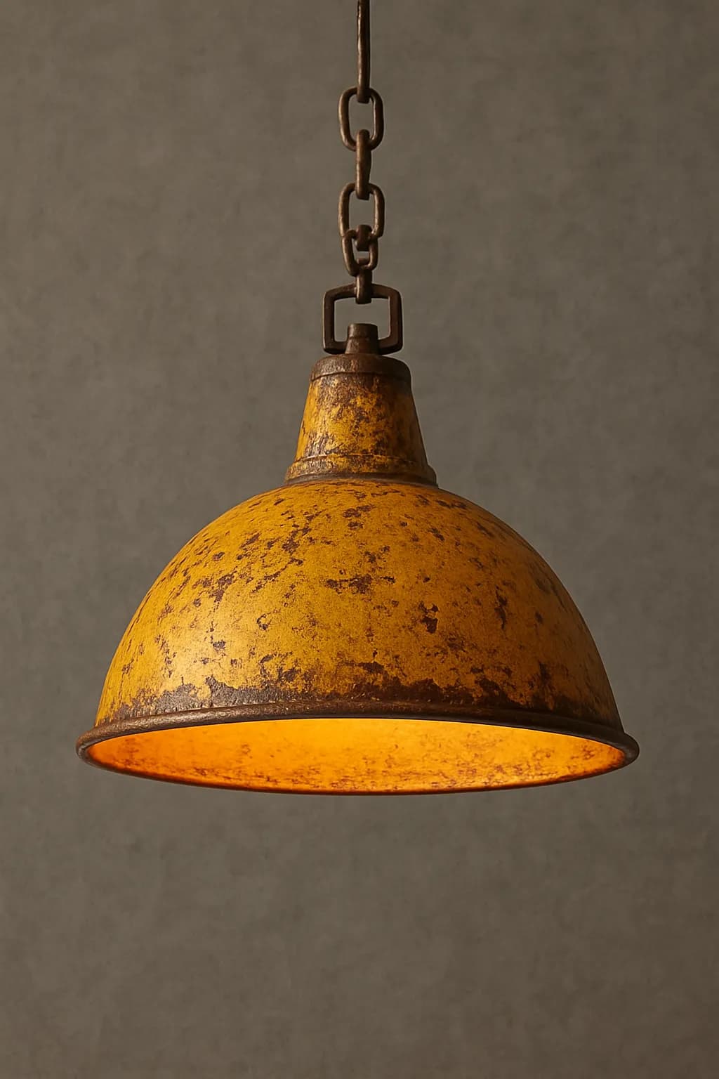 Rustic Yellow Pendant