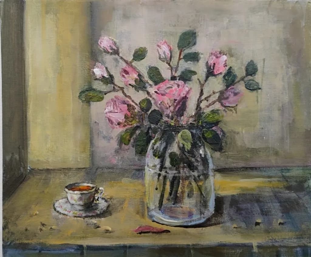 Pink Tea Blossoms