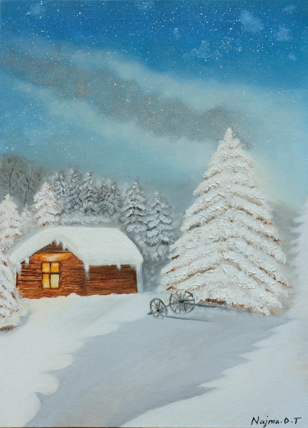 Winter Cabin Glow