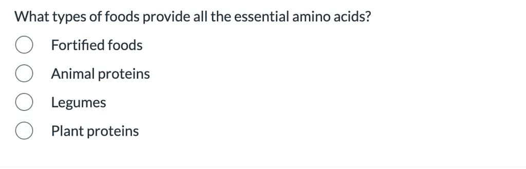 Essential Amino Sources