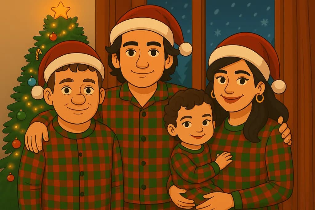 Festive Family Portrait