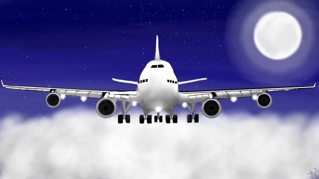 Moonlit Flight